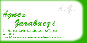 agnes garabuczi business card